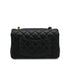 CHANEL MINI MATELASSE CHAIN SHOULDER BAG BLACK LAMB SKIN GOLD HARDWARE 90348519