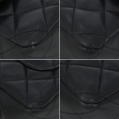 CHANEL MINI MATELASSE CHAIN SHOULDER BAG BLACK LAMB SKIN GOLD HARDWARE 90348519