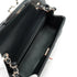 CHANEL MINI MATELASSE CHAIN SHOULDER BAG BLACK LAMB SKIN SILVER HARDWARE 90342422