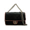 CHANEL MATELASSE CHAIN SHOULDER BAG BLACK PINK TWEED LAMB SKIN SILVER HARDWARE 90347931