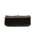 CHANEL MATELASSE CHAIN SHOULDER BAG BLACK PINK TWEED LAMB SKIN SILVER HARDWARE 90347931