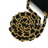VINTAGE CHANEL MINI MATELASSE CHAIN SHOULDER BAG BLACK VELOR GOLD HARDWARE 90350396