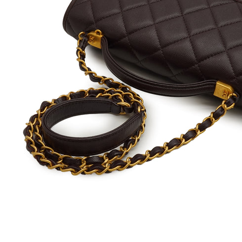CHANEL MATELASSE CHAIN SHOULDER BAG BORDEAUX CAVIAR SKIN GOLD HARDWARE 90350406
