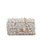 CHANEL MINI MATELASSE CHAIN SHOULDER BAG MULTICOLOR TWEED GOLD HARDWARE 90335836