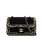 CHANEL MINI MATELASSE CHAIN SHOULDER BAG MULTICOLOR TWEED SILVER HARDWARE 90346981