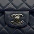 CHANEL MINI MATELASSE CHAIN SHOULDER BAG NAVY LAMB SKIN GUNMETAL HARDWARE 90327402