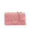CHANEL MINI MATELASSE CHAIN SHOULDER BAG PINK LAMB SKIN GOLD HARDWARE 90331399