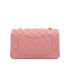CHANEL MINI MATELASSE CHAIN SHOULDER BAG PINK LAMB SKIN GOLD HARDWARE 90331399