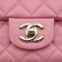 CHANEL MINI MATELASSE CHAIN SHOULDER BAG PINK LAMB SKIN GOLD HARDWARE 90331399