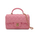 CHANEL MINI MATELASSE CHAIN SHOULDER BAG PINK LAMB SKIN GOLD HARDWARE 90341450