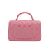 CHANEL MINI MATELASSE CHAIN SHOULDER BAG PINK LAMB SKIN GOLD HARDWARE 90341450