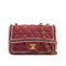 CHANEL MINI MATELASSE CHAIN SHOULDER BAG PINK TWEED GOLD HARDWARE 90334158