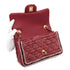 CHANEL MINI MATELASSE CHAIN SHOULDER BAG PINK TWEED GOLD HARDWARE 90334158