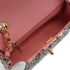 CHANEL MINI MATELASSE CHAIN SHOULDER BAG PINK TWEED GOLD HARDWARE 90344452