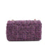 CHANEL MINI MATELASSE CHAIN SHOULDER BAG PURPLE MULTICOLOR TWEED GOLD HARDWARE 90347831