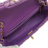 CHANEL MINI MATELASSE CHAIN SHOULDER BAG PURPLE MULTICOLOR TWEED GOLD HARDWARE 90347831