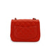CHANEL MINI SQUARE 17 CHAIN SHOULDER BAG RED LAMB SKIN SILVER HARDWARE 90333761