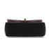 CHANEL MINI MATELASSE CHAIN SHOULDER HAND BAG BLACK PINK LAMB SKIN SILVER HARDWARE 90343621