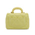 CHANEL MINI MATELASSE CHAIN SHOULDER HAND BAG LIGHT YELLOW LAMB SKIN 90332576