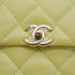 CHANEL MINI MATELASSE CHAIN SHOULDER HAND BAG LIGHT YELLOW LAMB SKIN 90332576