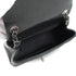 CHANEL MINI MATELASSE CHAIN SHUOLDER BAG BLACK LAMB SKIN SILVER HARDWARE 90331414