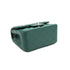CHANEL MINI SQUARE 17 CHAIN SHUOLDER BAG GREEN LAMB SKIN SILVER HARDWARE 90334151