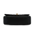 CHANEL MINI MATELASSE CHARM CHAIN SHOULDER BAG BLACK LAMB SKIN GOLD HARDWARE 90335606