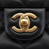 CHANEL MINI MATELASSE CHARM CHAIN SHOULDER BAG BLACK LAMB SKIN GOLD HARDWARE 90335606