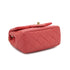 CHANEL MINI MATELASSE COCO BALL CHAIN SHOULDER BAG PINK LAMB SKIN GOLD HARDWARE 90331665