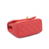 CHANEL MINI MATELASSE COCO BALL CHAIN SHOULDER BAG PINK LAMB SKIN GOLD HARDWARE 90332574