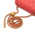 CHANEL MINI MATELASSE COCO BALL CHAIN SHOULDER BAG PINK LAMB SKIN GOLD HARDWARE 90332574