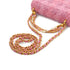 CHANEL MINI MATELASSE FAUX PEARL CHAIN SHOULDER BAG PINK TWEED GOLD HARDWARE 90339652