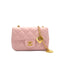 CHANEL MINI MATELASSE HEART CHARM CHAIN SHOULDER BAG PINK LAMB SKIN GOLD HARDWARE 90327292
