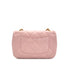 CHANEL MINI MATELASSE HEART CHARM CHAIN SHOULDER BAG PINK LAMB SKIN GOLD HARDWARE 90327292