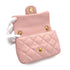 CHANEL MINI MATELASSE HEART CHARM CHAIN SHOULDER BAG PINK LAMB SKIN GOLD HARDWARE 90327292