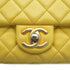 CHANEL MINI MATELASSE JEWELRY CHAIN SHOULDER BAG YELLOW LAMB SKIN GOLD HARDWARE 90332579