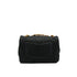 CHANEL MINI MATELASSE LOGO HANDLE CHAIN SHOULDER BAG BLACK LEATHER GOLD HARDWARE 90332585