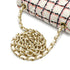 CHANEL MINI MATELASSE TWEED SEQUINS CHAIN SHOULDER BAG WHITE PINK BLACK GOLD HARDWARE 90325331