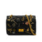 CHANEL MINI MATERASSE 2.55 LUCKY CHARM CHAIN SHOULDER BAG BLACK LEATHER GOLD HARDWARE 90344450