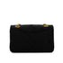 CHANEL MINI MATERASSE 2.55 CHAIN SHOULDER BAG BLACK VELVET GOLD HARDWARE 90348252