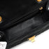 CHANEL MINI MATERASSE 2.55 CHAIN SHOULDER BAG BLACK VELVET GOLD HARDWARE 90348252