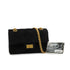 CHANEL MINI MATERASSE 2.55 CHAIN SHOULDER BAG BLACK VELVET GOLD HARDWARE 90348252