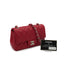 CHANEL MINI MATERASSE CHAIN SHOULDER BAG RED CAVIAR SKIN SILVER HARDWARE 90341900