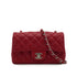 CHANEL MINI MATERASSE CHAIN SHOULDER BAG RED CAVIAR SKIN SILVER HARDWARE 90341900