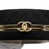 CHANEL MINI MINAUDIERE MIRROR COCOMARK CLUTCH CHAIN BLACK GOLD HARDWARE 90337661