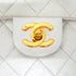 CHANEL MINI SQUARE 17 BIJOU CHAIN SHOULDER BAG WHITE LAMB SKIN GOLD HARDWARE 90348543