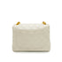 CHANEL MINI SQUARE 17 BIJOU CHAIN SHOULDER BAG WHITE LAMB SKIN GOLD HARDWARE 90348543