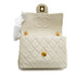 CHANEL MINI SQUARE 17 BIJOU CHAIN SHOULDER BAG WHITE LAMB SKIN GOLD HARDWARE 90348543