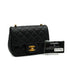 CHANEL MINI SQUARE 17 CHAIN SHOULDER BAG BLACK LAMB SKIN GOLD HARDWARE 90341904