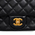 CHANEL MINI SQUARE 17 CHAIN SHOULDER BAG BLACK LAMB SKIN GOLD HARDWARE 90341904